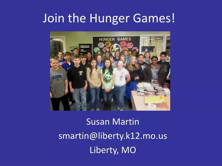 join the hunger games