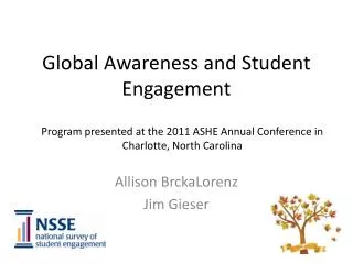 Global Awareness and Student Engagement