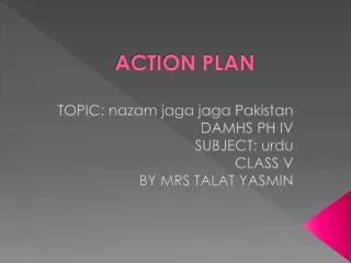 ACTION PLAN