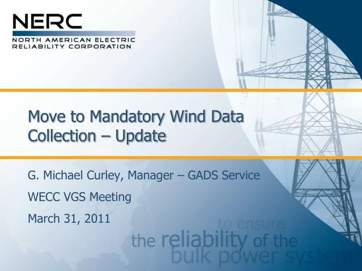 move to mandatory wind data collection update