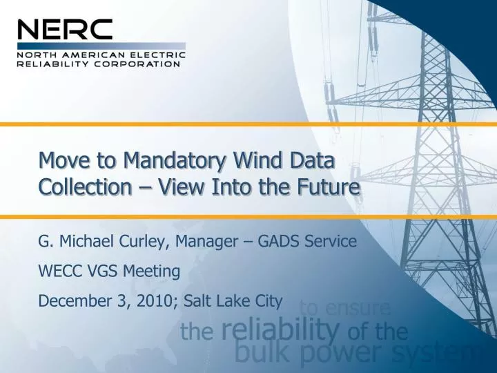 move to mandatory wind data collection view into the future