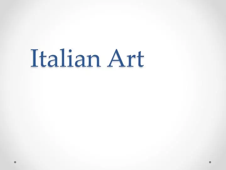 italian art