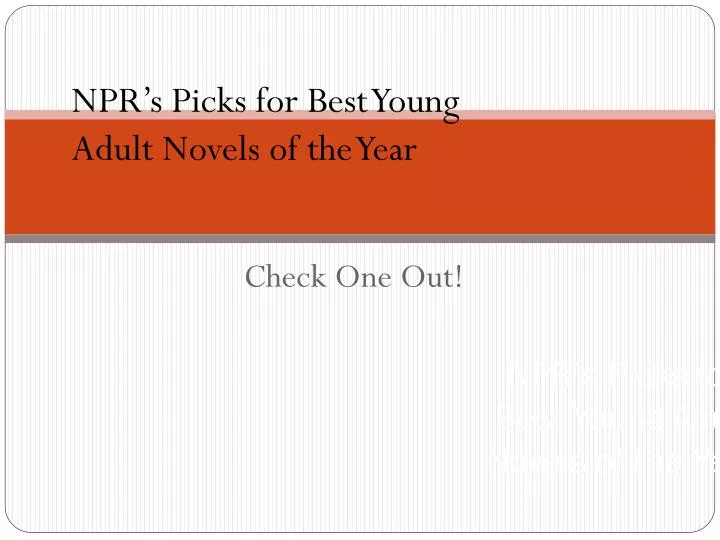 npr s picks for best young adult novels of the year