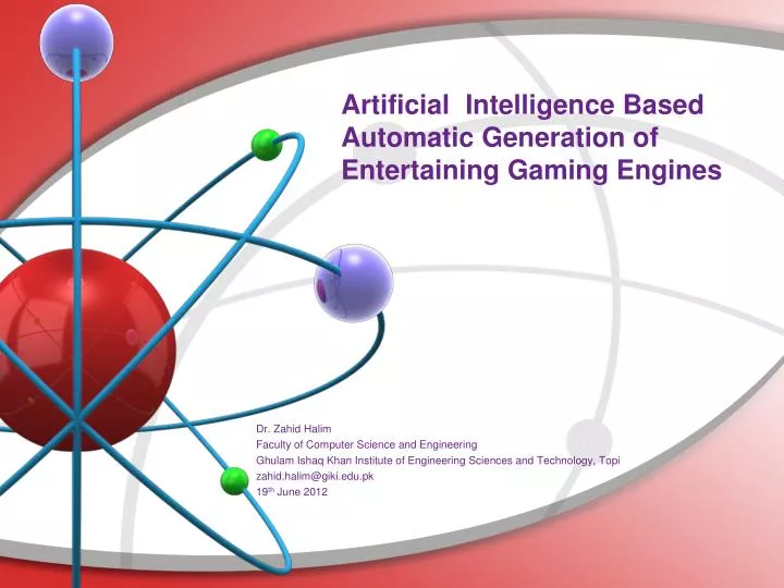 artificial intelligence based automatic generation of entertaining gaming engines