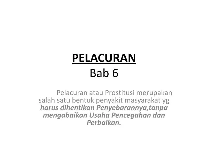 pelacuran bab 6