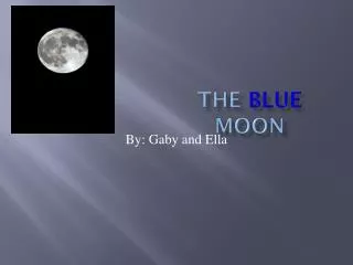 The Blue Moon