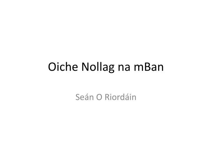 oiche nollag na mban