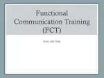 Functional Communication Training (FCT) - slide 1