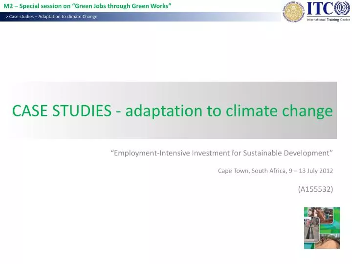 case studies adaptation to climate change