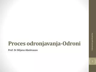proces odronjavanja o droni