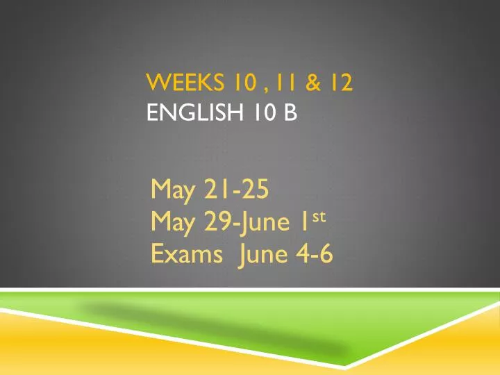 weeks 10 11 12 english 10 b