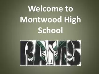 Welcome to Montwood High School