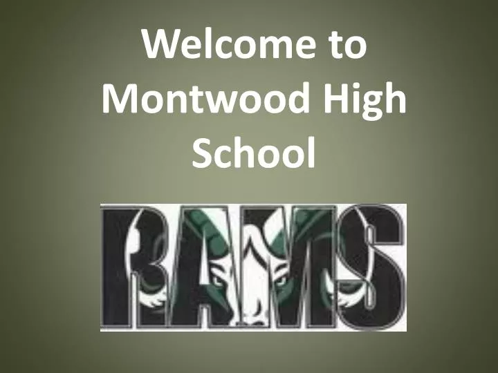 welcome to montwood high school