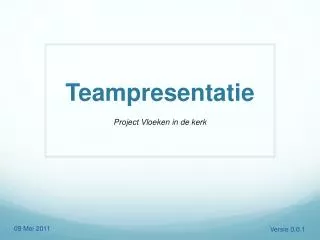 Teampresentatie