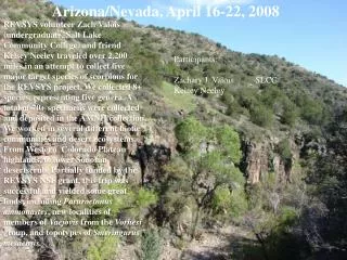 Arizona/Nevada, April 16-22, 2008