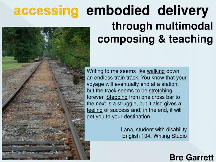 accessing embodied delivery