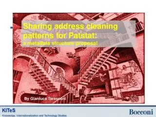 Sharing address cleaning patterns for Patstat : a metadata structure proposal