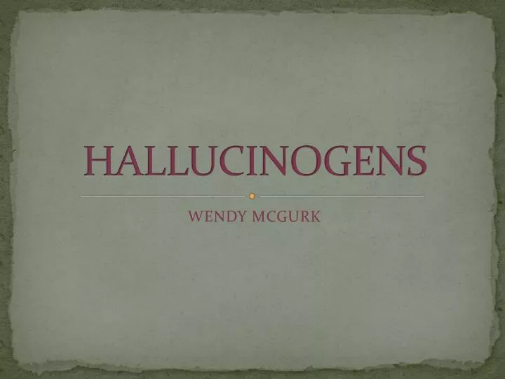 hallucinogens