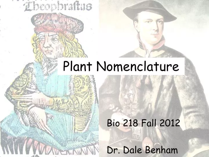 plant nomenclature