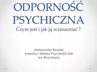 odporno psychiczna czym jest i jak j wzmacnia