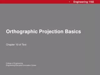 Orthographic Projection Basics