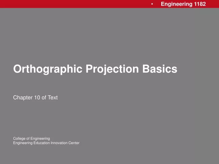 orthographic projection basics