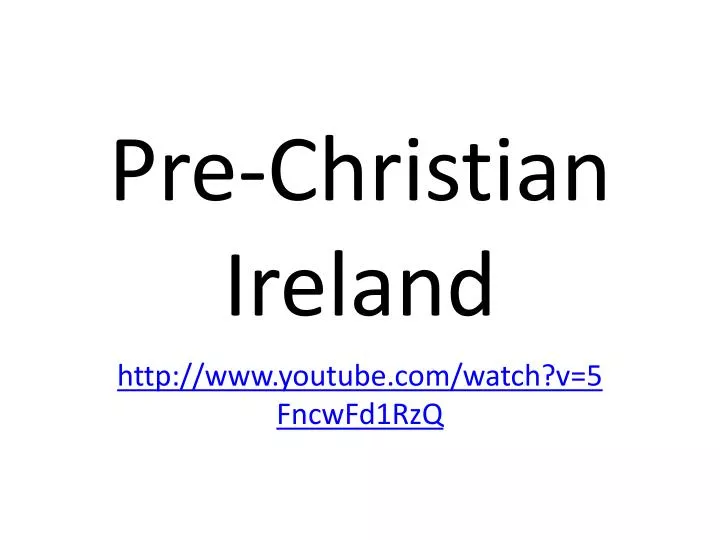 pre christian ireland