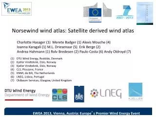 Norsewind wind atlas: Satellite derived wind atlas