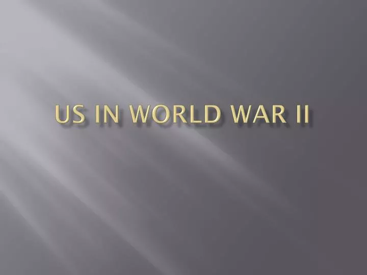 us in world war ii