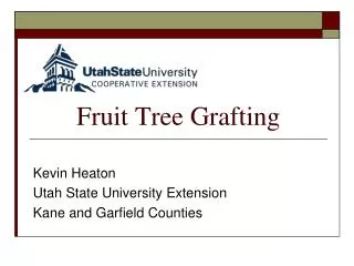 Fruit Tree Grafting