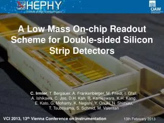 A Low Mass On-chip Readout Scheme for Double-sided Silicon Strip Detectors