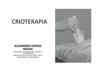 crioterapia