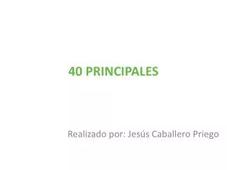 40 principales