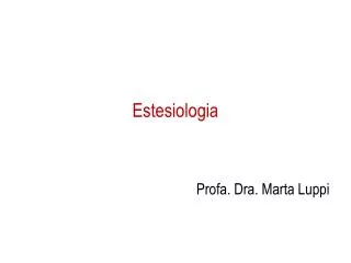 estesiologia