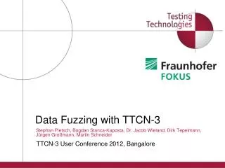 ? Data Fuzzing with TTCN-3