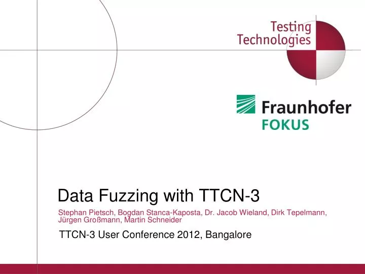 data fuzzing with ttcn 3