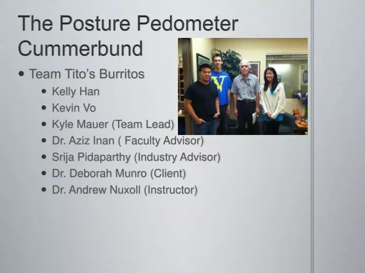 the posture pedometer cummerbund