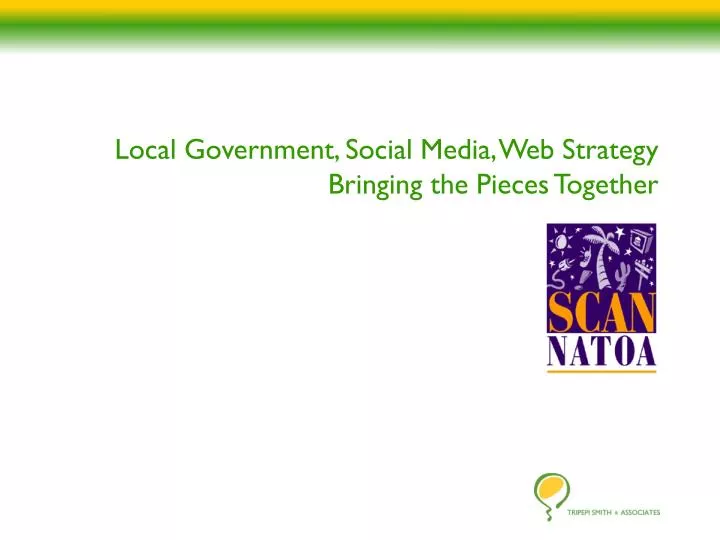 local government social media web strategy bringing the pieces together