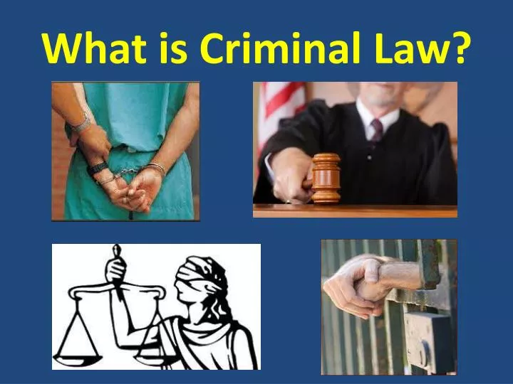 what is criminal law