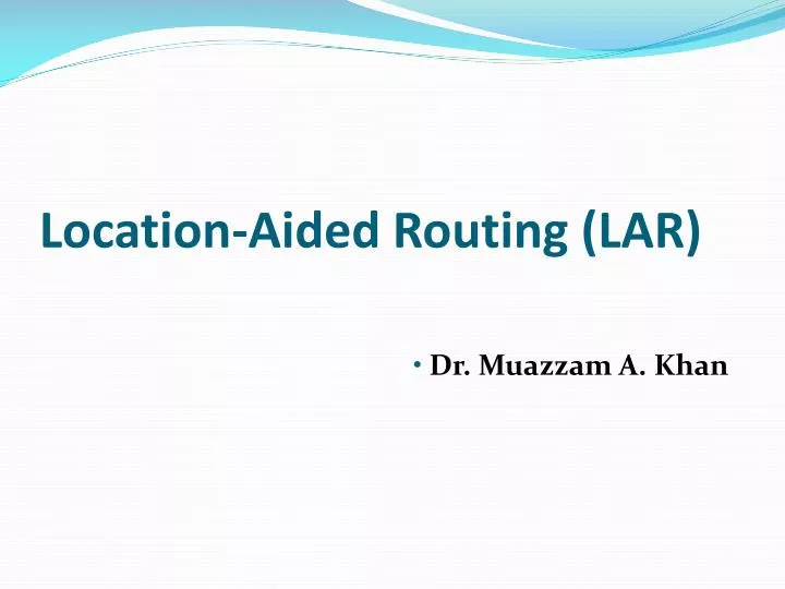 location aided routing lar