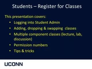 Students – Register for Classes