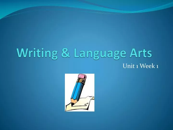 writing language arts