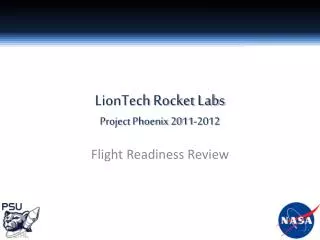 LionTech Rocket Labs Project Phoenix 2011-2012