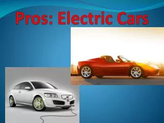 Pros: Electric Cars