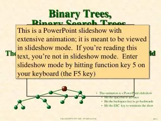 Binary Trees, Binary Search Trees, and AVL Trees