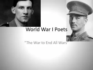 World War I Poets