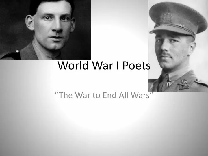 world war i poets