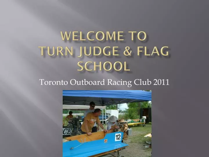 welcome to turn judge flag school