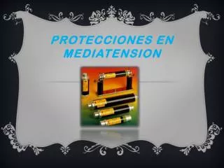protecciones en mediatension