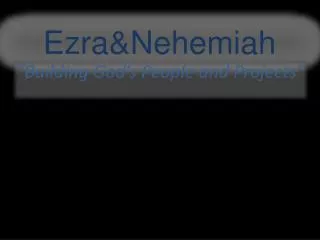 Ezra&amp;Nehemiah